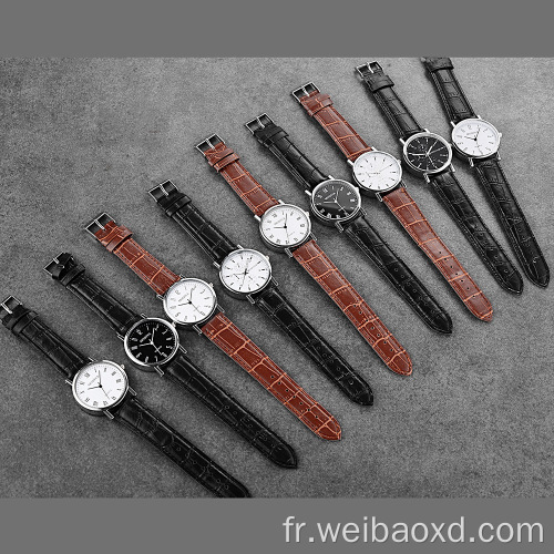 Business Quartz Wrist Watch Belt Men Watches